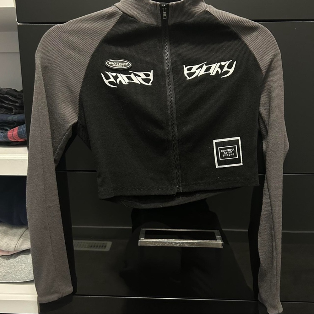 Black and Gray Women's Jacket